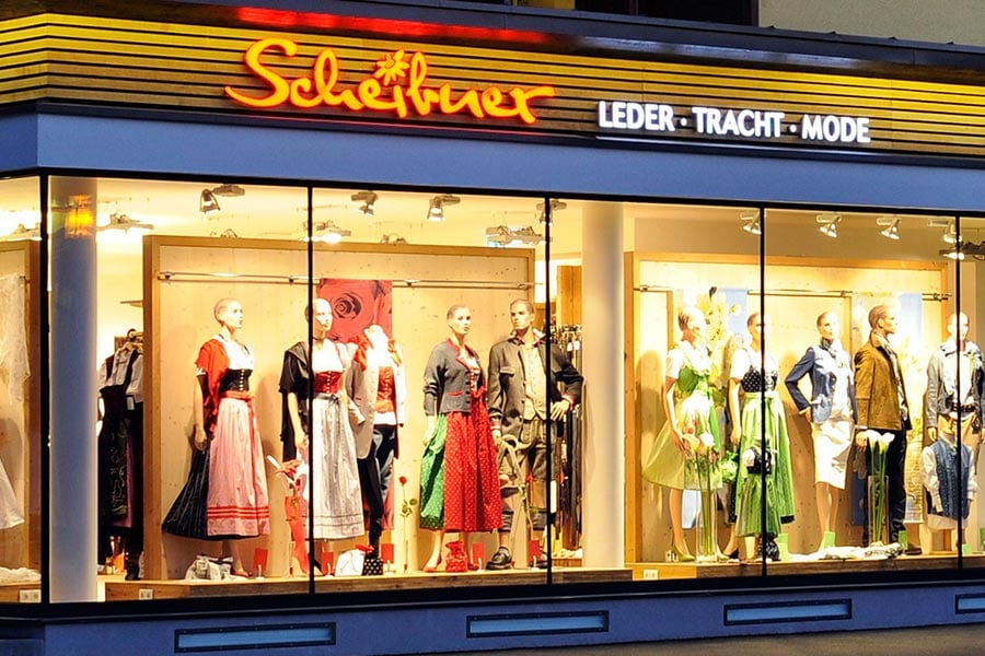 Online-Trachten-Schaufenster